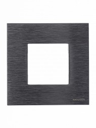 Рамка ABB Zenit Натуральная сталь 1 пост 2CLA227100N4001 N2271 OX