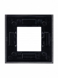 Рамка ABB Zenit Натуральная сталь 1 пост 2CLA227100N4001 N2271 OX