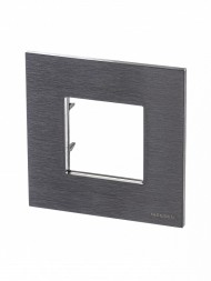 Рамка ABB Zenit Натуральная сталь 1 пост 2CLA227100N4001 N2271 OX