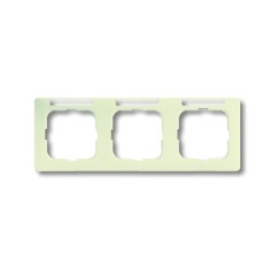 Рамка ABB Busch-Duro 2000 SL Слоновая кость 3 поста с полем для надписи 2CKA001754A4097 1733 NSKA-212