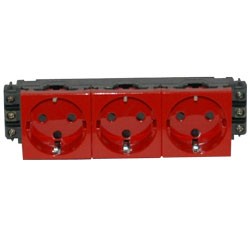 Розетка Legrand Mosaic 6м немецкий стандарт с ключом 077623