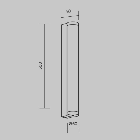 Уличный настенный светильник Outdoor O482WL-L16B3K