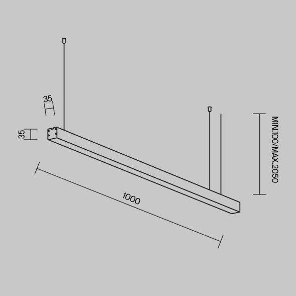 Линейный светильник Technical LL312003