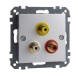 Механизм аудио/видео розетки Merten M-серия MTN4351-0460