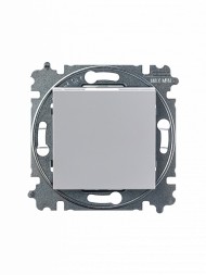 Выключатель ABB Levit серый / белый кнопочный одноклавишный 2CHH599145A6016 3559H-A91445 16W