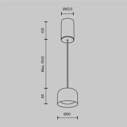 Подвесной светильник Maytoni P113-L12-3K-BS