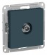 TV Розетка Schneider Electric Atlasdesign Изумруд проходная 4DB, механизм ATN000892