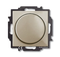 Механизм светорегулятора ABB Basic 55 шампань Busch-Dimmer с центральной платой 60-400 Вт 2CKA006515A0845 2251 UCGL-93-5
