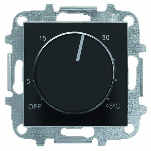 Накладка ABB Sky чёрный бархат для терморегулятора 8140.9 2CLA854090A1501 8540.9 NS