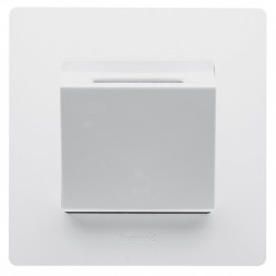 Выключатель Legrand Etika белый для гостиничных номеров с выдержкой времени и подсветкой 672293