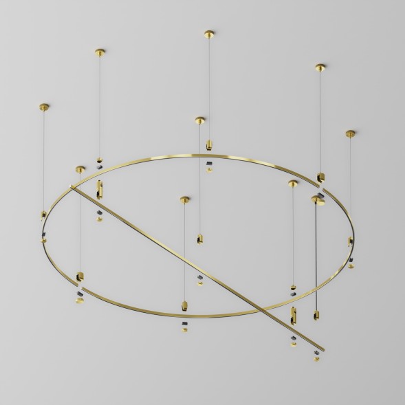 Шинопровод накладной/подвесной Technical TRX154-2SR-D1500-BS