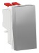 Переключатель Schneider Electric Unica Modular Алюминий 1-клавишный, перекрест, сх.7, 10 AX, 250 В NU310530