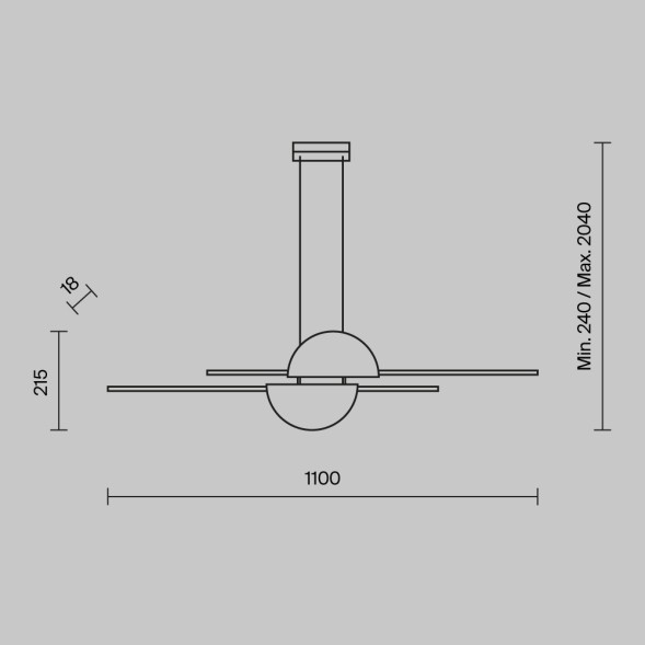 Подвесной светильник Maytoni MOD179PL-L26BS4K
