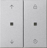 Накладка управления Gira Алюминий Memory 536326