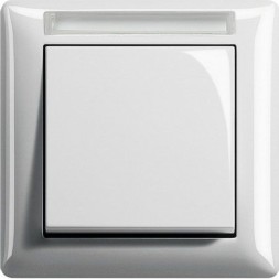Рамка Gira Standard 55 Белый глянцевый с полем для надписи, с полем для надписи 1 пост 109103