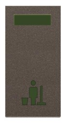 Светосигнализатор ABB Zenit антрацит с LED лампой Уборка номера одномодульный 2CLA218050N1801 N2180.5 AN