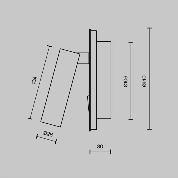 Настенный светильник (бра) Maytoni C176-WL-01-6W-MG