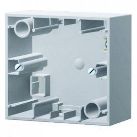 Коробка для наружного монтажа Berker K.5 полярная белизна с блеском одноместная 10417009