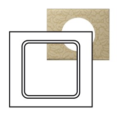 Рамка Legrand Celiane Кожа/Текстиль Кожа карамель 1 пост 069421