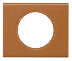 Рамка Legrand Celiane Кожа/Текстиль Кожа карамель 1 пост 069421