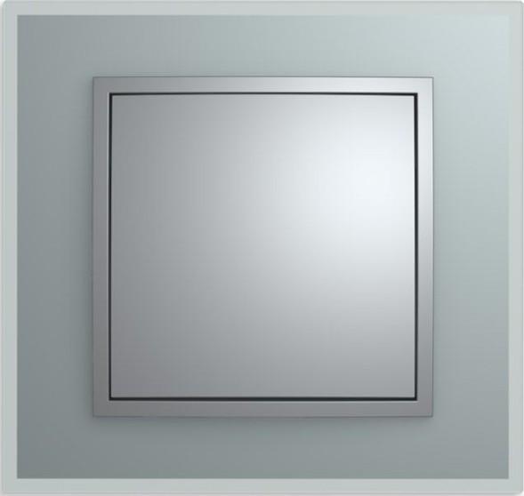 Рамка Berker B.7 Алюминий стекло 1 пост 10116414