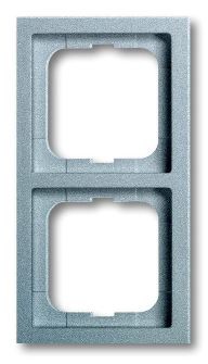 Рамка ABB Future Серебристо-алюминиевый 2 поста 2CKA001754A4530 1722-183K-500