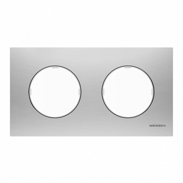 Рамка ABB Skymoon Нержавеющая сталь 2 поста 2CLA867200A4001 8672 OX