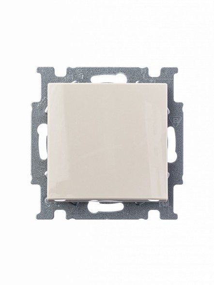 Механизм переключателя ABB Basic 55 слоновая кость одноклавишный 1-полюсного переключателя с клавишей 2CKA001012A2149 2006/6 UC-92-507