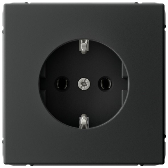 Розетка электрическая (Карбон) Schneider Electric Systeme Art Gallery GAL001043