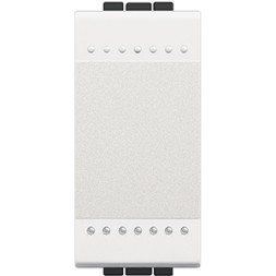 Выключатель Bticino LivingLight Белый с автоматическими клеммами, 1 модуль N4001A