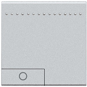 Клавиша Bticino Living Light Алюминий Лампа, 2 модуля NT4915M2AN