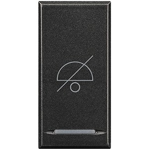 Клавиша Bticino Axolute антрацит &quot;Не беспокоить&quot; 1 модуль HS4915DD