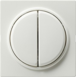 Клавиша Gira S-color Белый двойная 029540