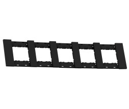 Рамка 5-ая цвет- черный матовый MEITON AA4802M5AG