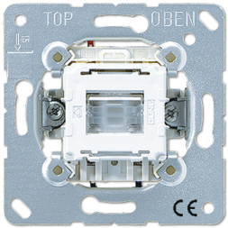 Переключатель Jung SL серия 1-клавишный возвратно-нажимной возм контрольной подсветки 506KOTU
