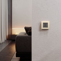 Рамка из поликарбоната на 1 пост Slab айвори софт W0012962