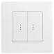 Выключатель/переключатель Legrand Etika белый двухклавишный с подсветкой 10 A 250 В~ 672216