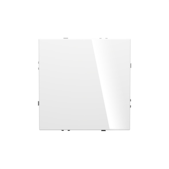 Выключатель встраиваемый VOLTUM S70 одноклавишный с подсветкой 10А, (белый глянцевый)