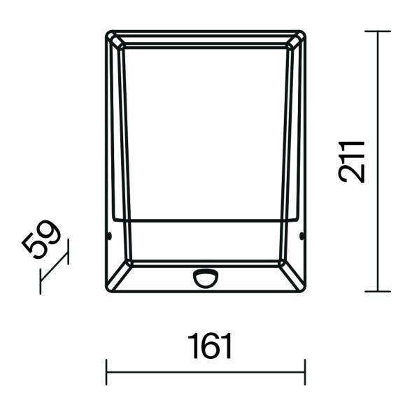 Уличный настенный светильник Outdoor O448WL-L9GF3KSR