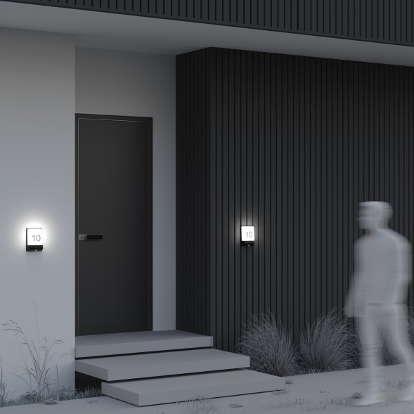 Уличный настенный светильник Outdoor O448WL-L9GF3KSR