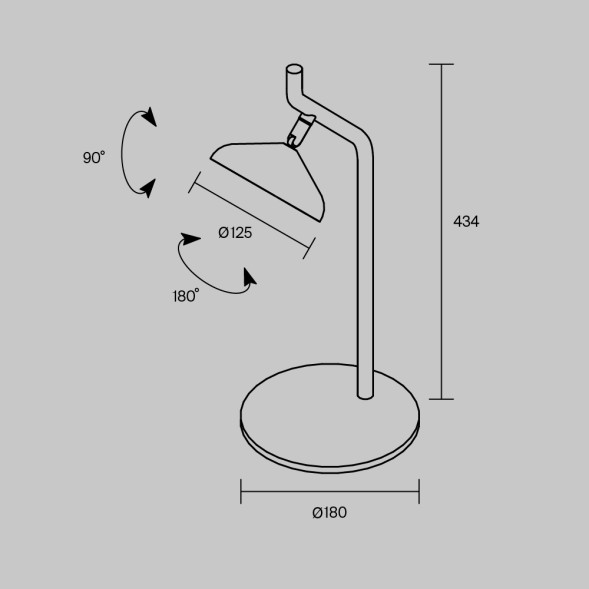 Настольный светильник Maytoni MOD451TL-L8B3K1