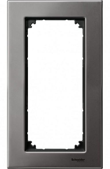 Рамка Merten M-Elegance Серый родий 2 поста MTN403814