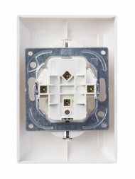 Розетка ABB Basic 55 альпийский белый SCHUKO 16А 250В двойная 2CKA002014A1462 20-02 EUJ-94-507