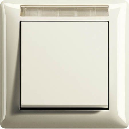 Рамка Gira Standard 55 Кремовый глянец с полем для надписи, с полем для надписи 1 пост 109101