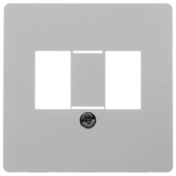 Накладка на аудиорозетку Berker Arsys скрытый монтаж, белый 145809