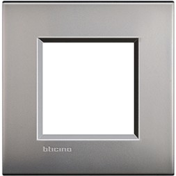 Рамка Bticino LivingLight Air Никель матовый двухмодульная LNC4802NK
