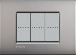 Рамка Bticino LivingLight Air Никель матовый двухмодульная LNC4802NK