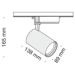 Трековый светильник Technical TR003-1-17W3K-W