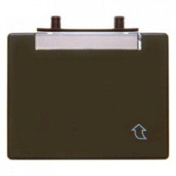 Откидная крышка Berker Arsys коричневый с блеском с полем для надписи высокая 11410001