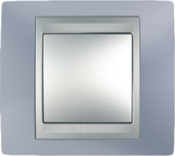 Рамка Schneider Electric Unica Top Берилл / Алюминий 1 пост MGU66.002.098